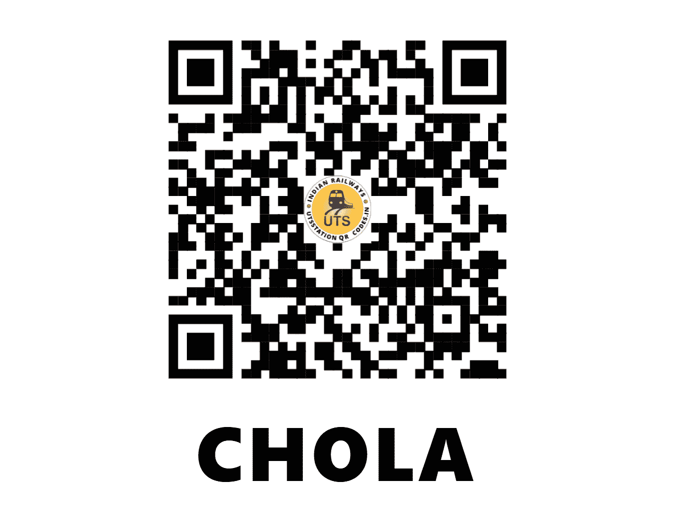 UTS QR Code for CHOLA - CHL - NC (UTTAR PRADESH)